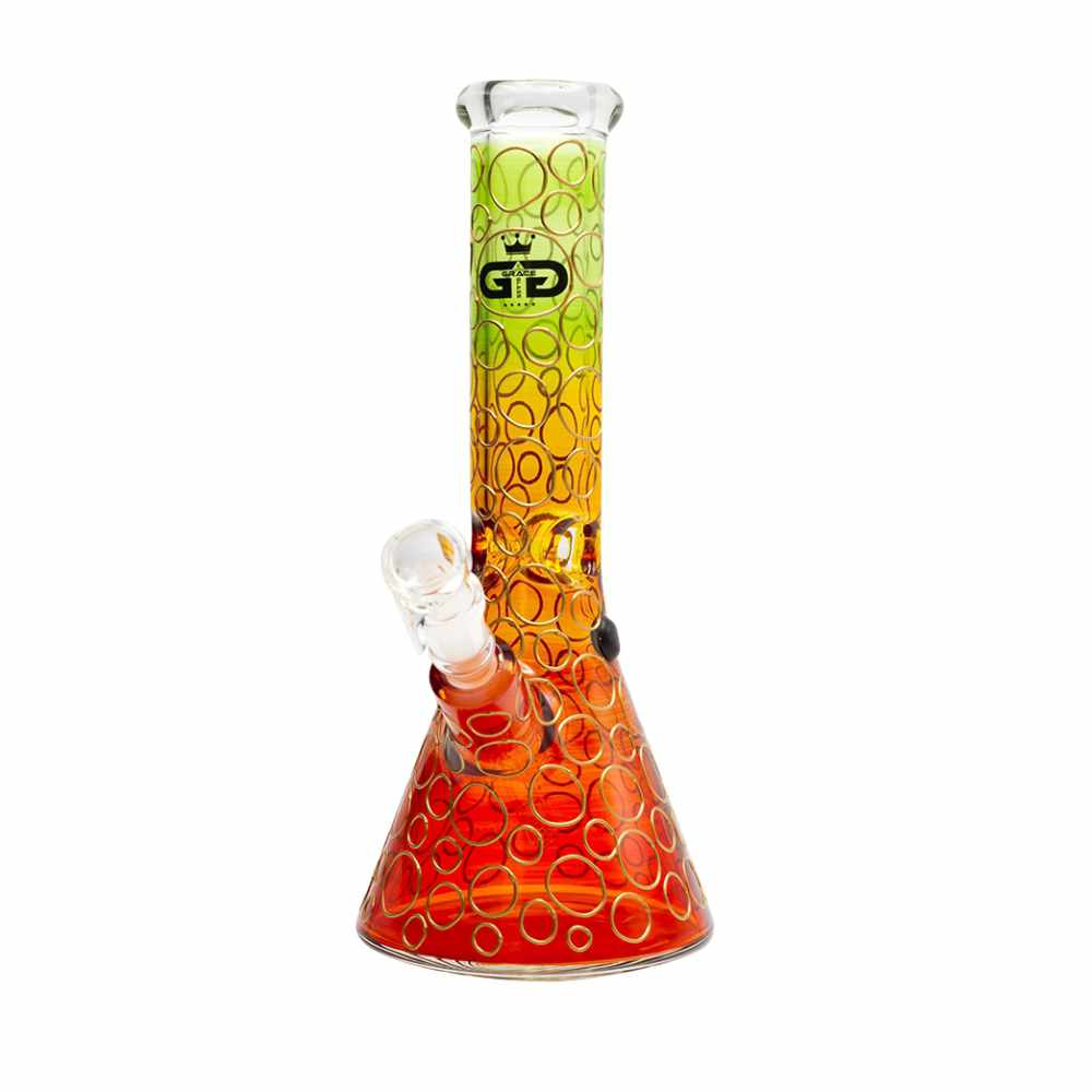 SKLENĚNÝ BONG GRACE GLASS RAINFOREST BEAKER SERIES 31 CM