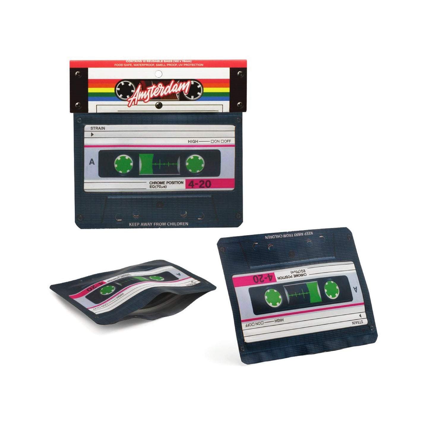 UZAVÍRATELNÝ PACHUVZDORNÝ SÁČEK - AUDIO CASSETTE