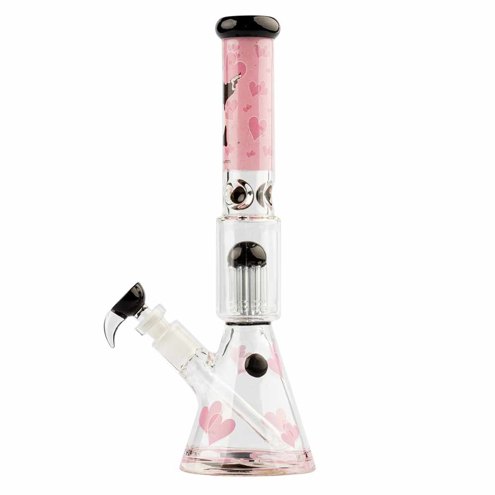 SKLENĚNÝ BONG BANKSY'S GRAFFITI PANDA GUNNIN 35 CM