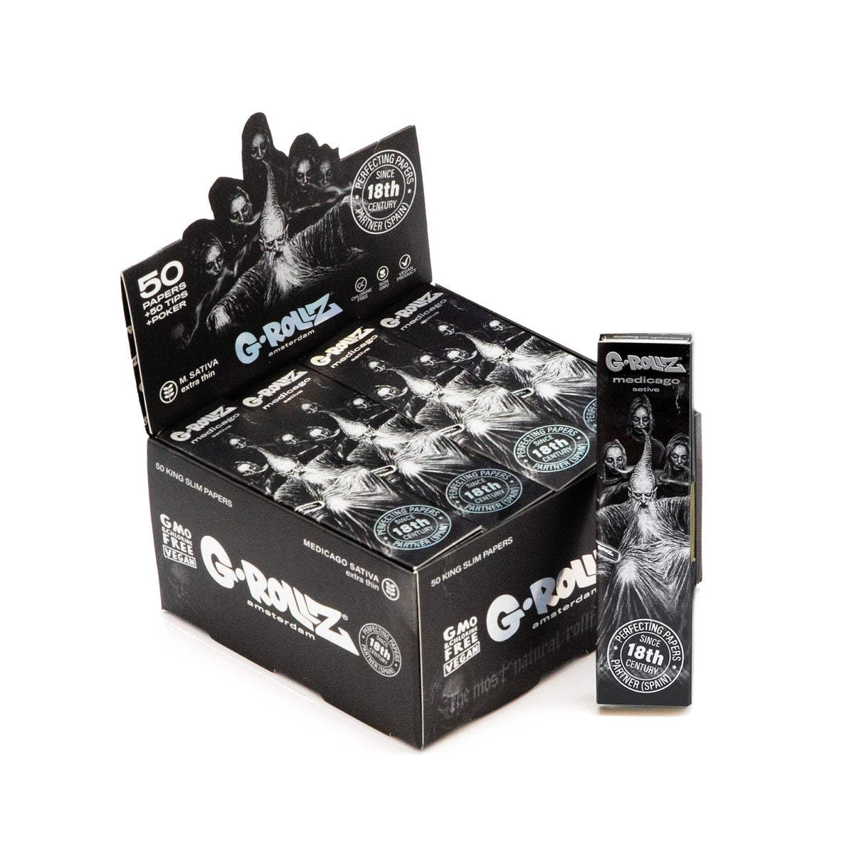 PAPÍRKY + FILTRY WIZARD MEDICAGO SATIVA KING SIZE SLIM