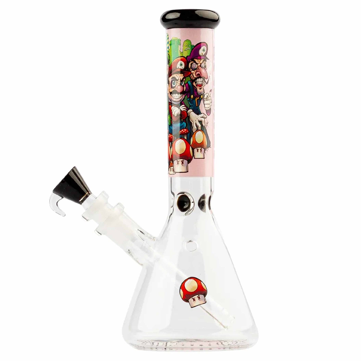 SKLENĚNÝ BONG GRACE GLASS MUSHROOM HERO PINK 27 CM