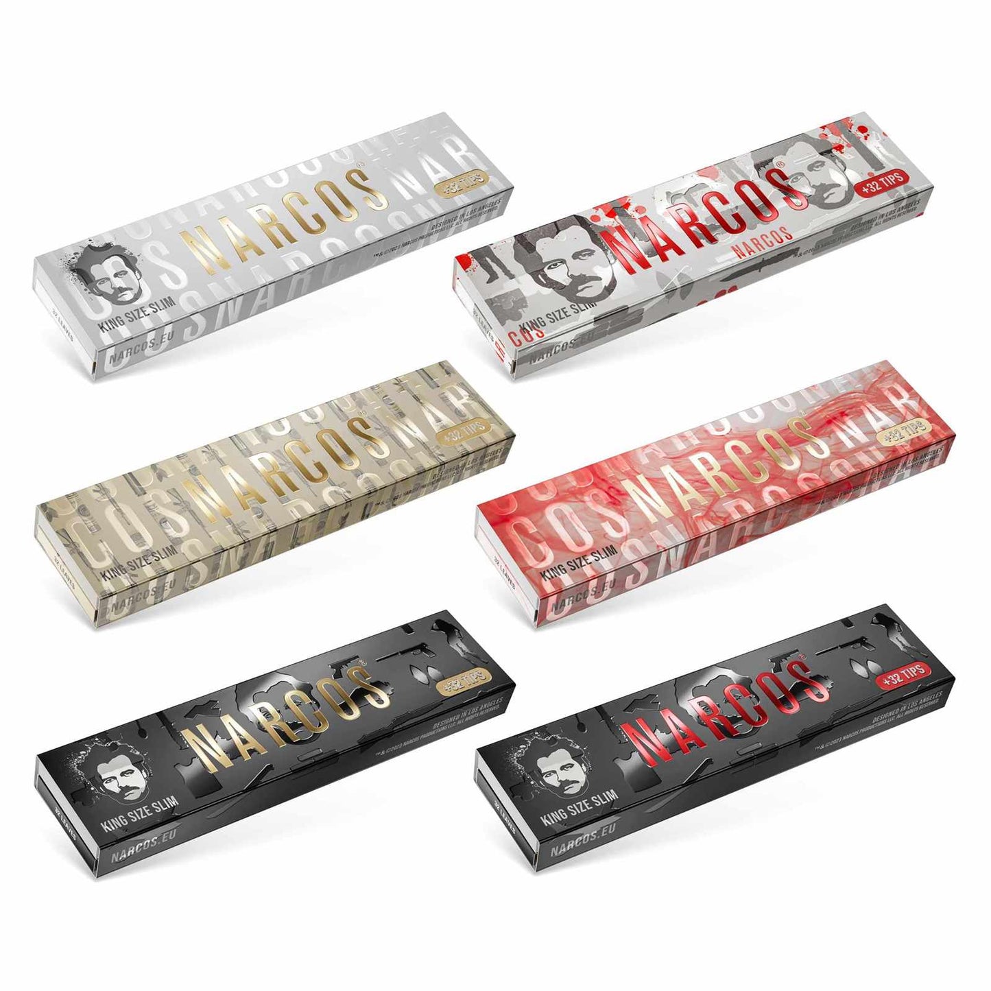 PAPÍRKY + FILTRY NARCOS LIMITED EDITION KING SIZE SLIM