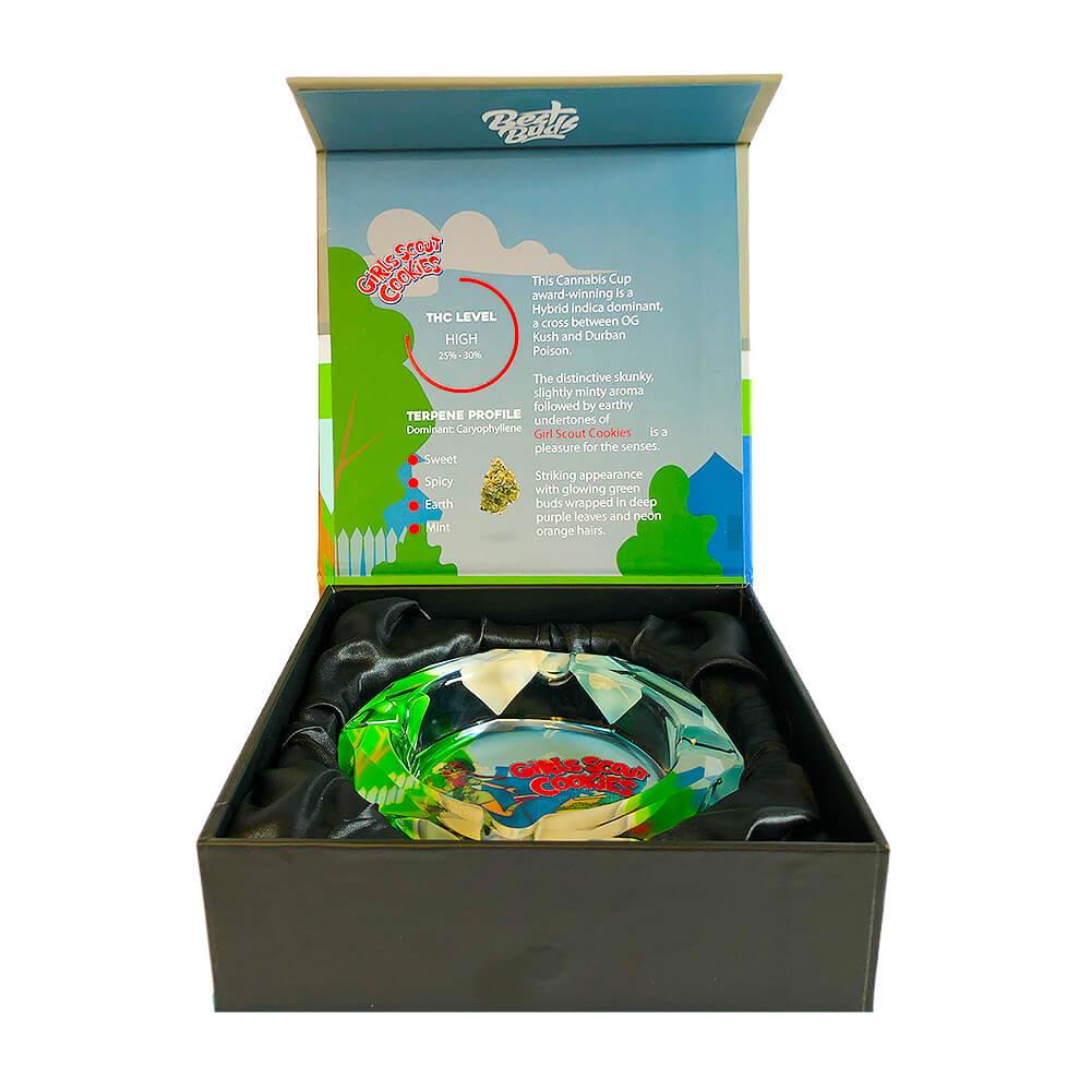 POPELNÍK Z KŘIŠŤÁLOVÉHO SKLA - GIRLS SCOUT COOKIES
