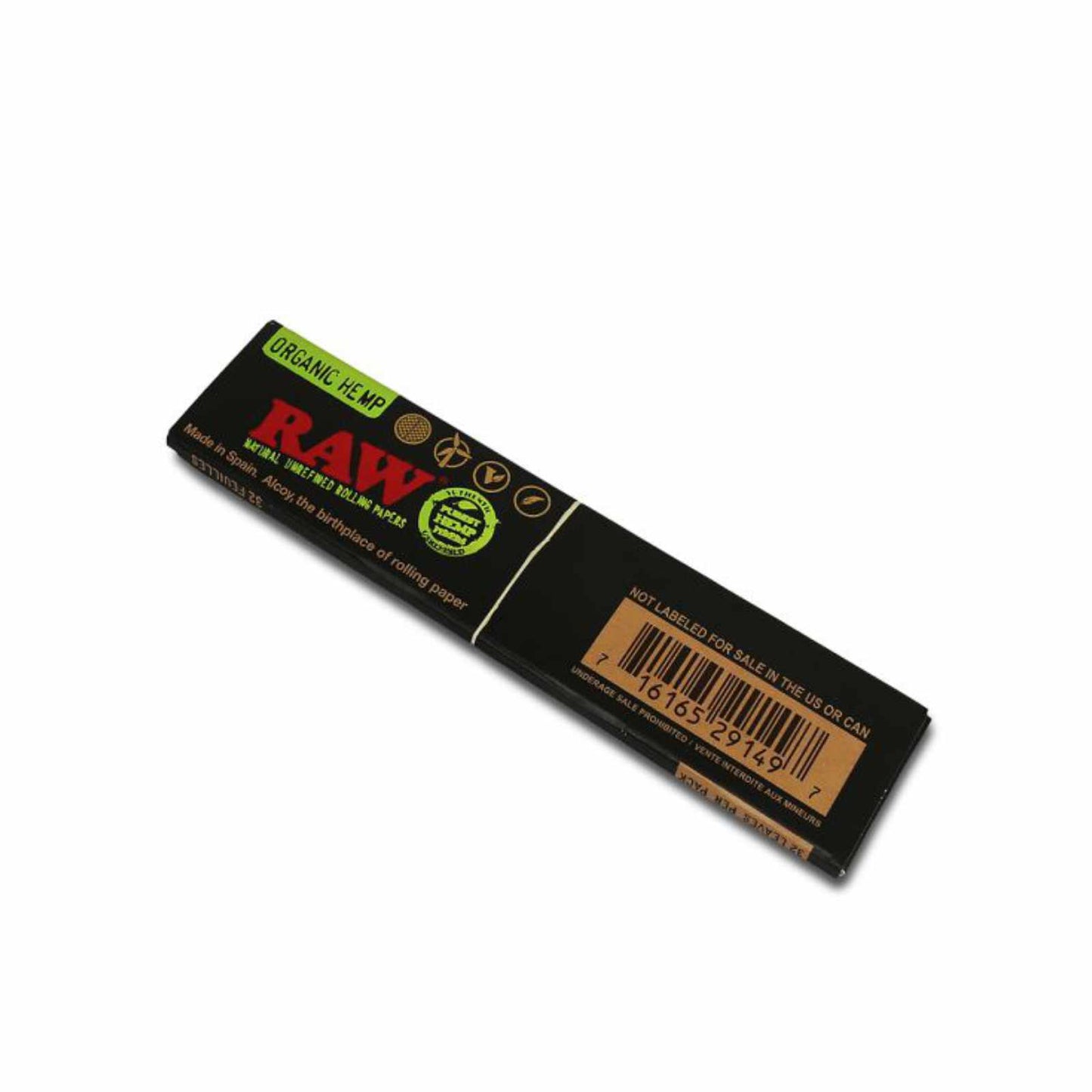 PAPÍRKY BLACK ORGANIC HEMP KING SIZE SLIM