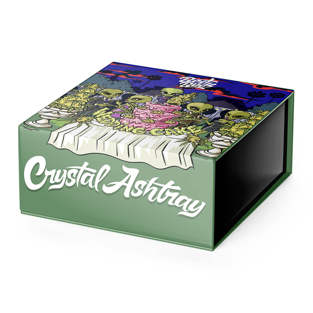 POPELNÍK Z KŘIŠŤÁLOVÉHO SKLA - WEDDING CAKE