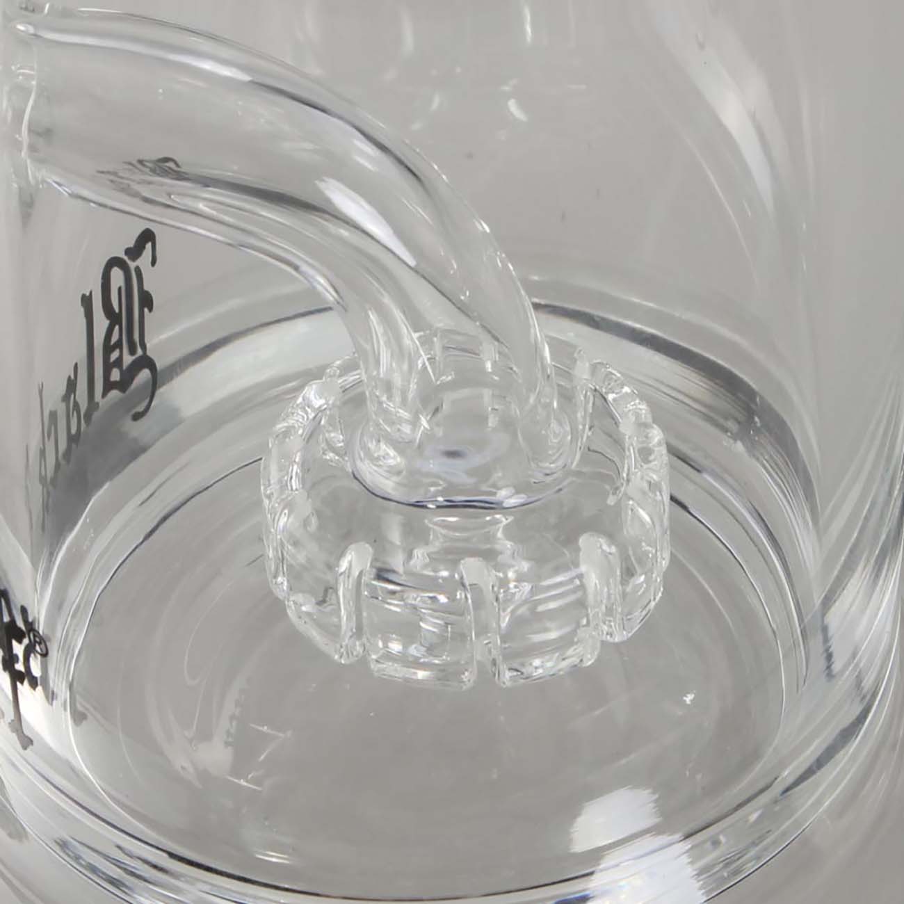 SKLENĚNÝ BONG BLACK LEAF TRIPLE VERTIGO 27,5 CM