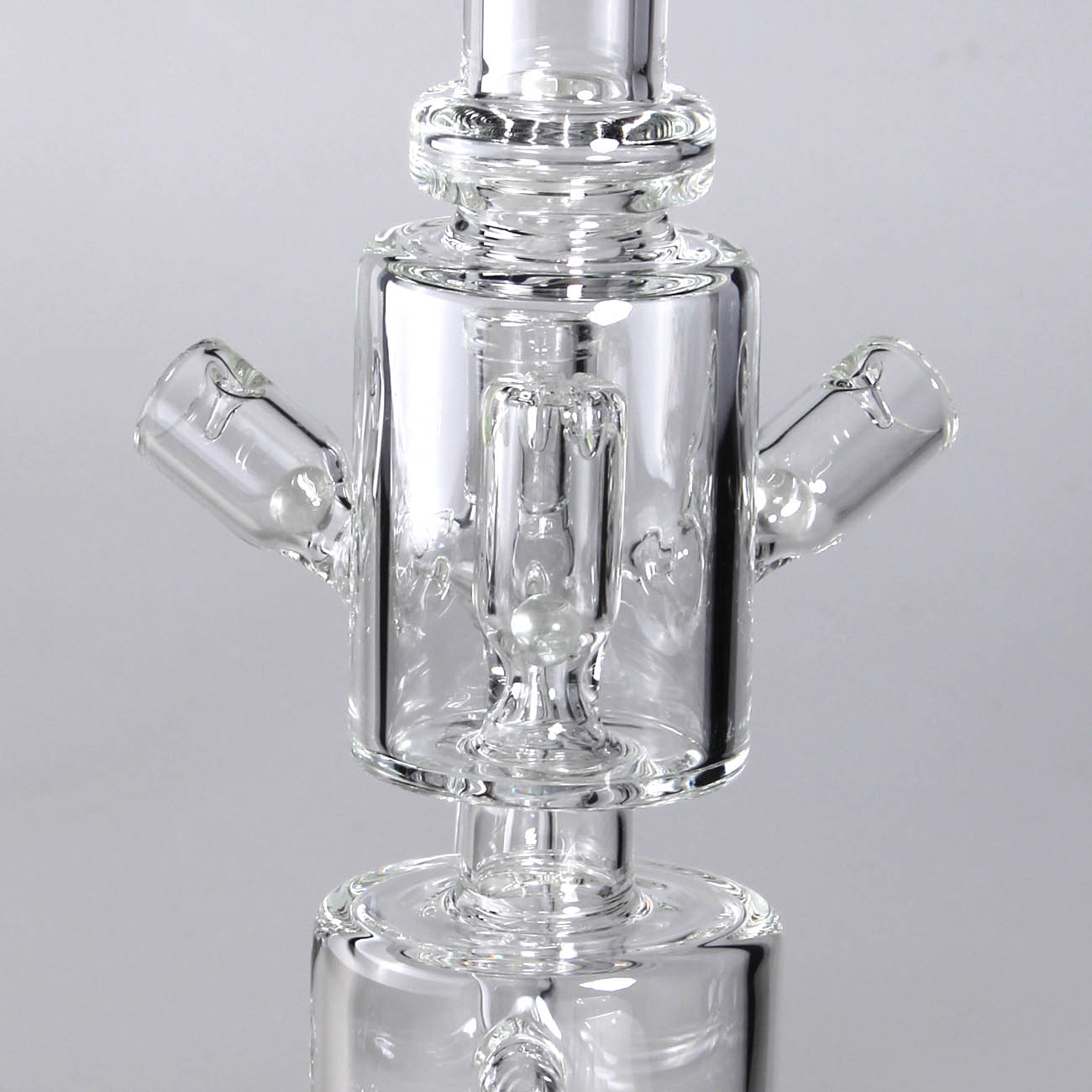 SKLENĚNÝ BONG BLACK LEAF TRIPLE VERTIGO 27,5 CM