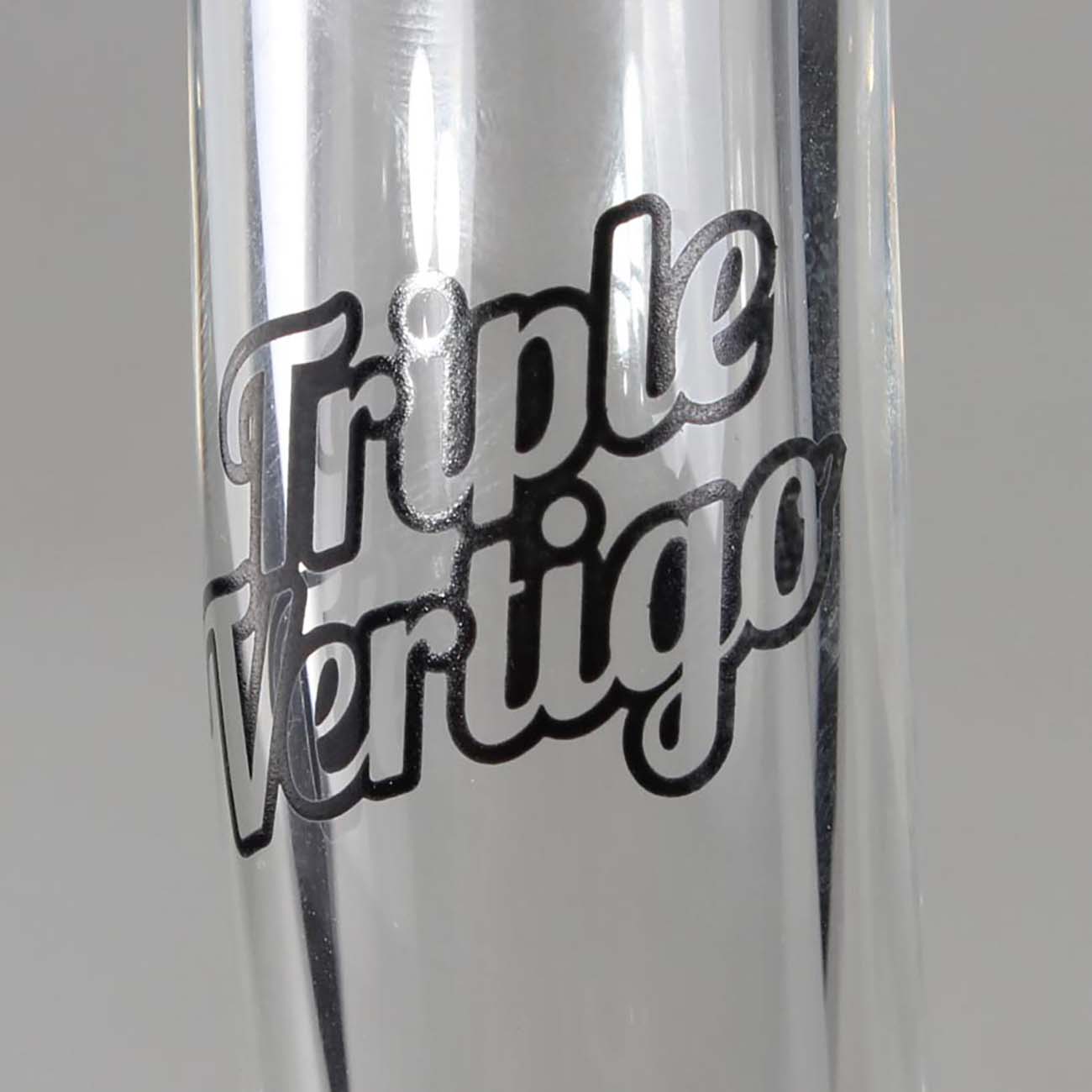 SKLENĚNÝ BONG BLACK LEAF TRIPLE VERTIGO 27,5 CM