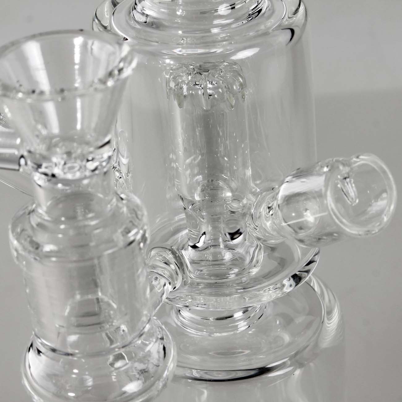SKLENĚNÝ BONG BLACK LEAF TRIPLE VERTIGO 27,5 CM