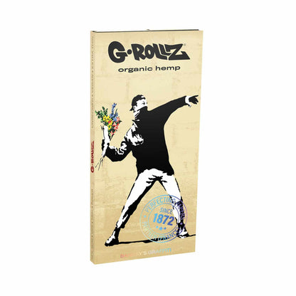 PAPÍRKY + FILTRY + PODLOŽKA BANKSY'S GRAFFITI #3 ORGANIC HEMP KING SIZE SLIM