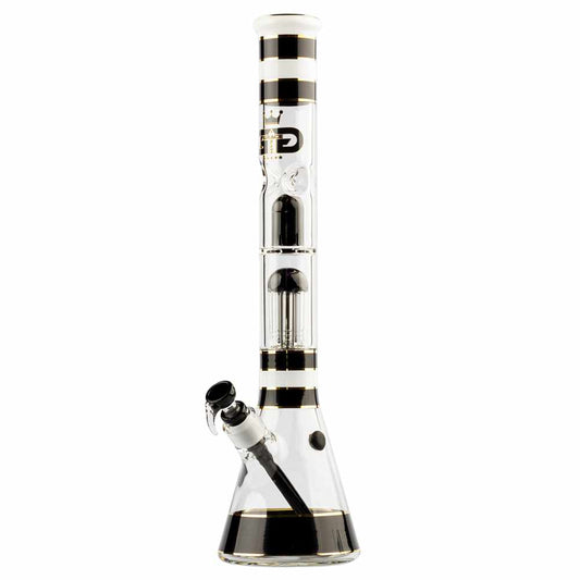 SKLENĚNÝ BONG GRACE GLASS GOLDEN LINE ČERNÝ 46 CM