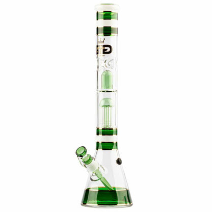 SKLENĚNÝ BONG GRACE GLASS GOLDEN LINE ZELENÝ 46 CM