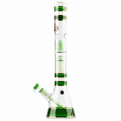 SKLENĚNÝ BONG GRACE GLASS GOLDEN LINE ZELENÝ 46 CM