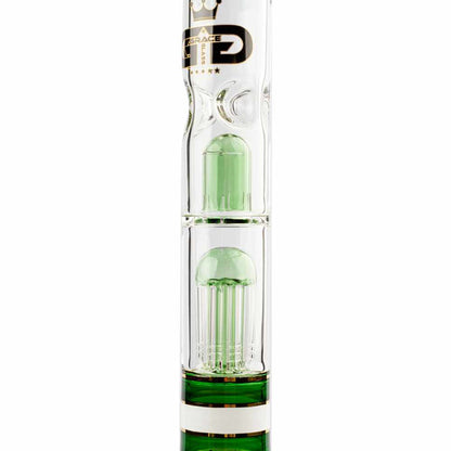 SKLENĚNÝ BONG GRACE GLASS GOLDEN LINE ZELENÝ 46 CM