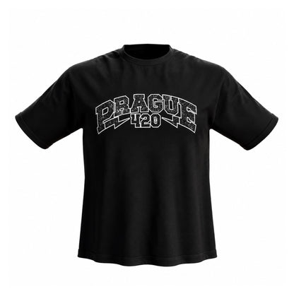 TRIČKO PRAGUE420 BLACK GLITTER