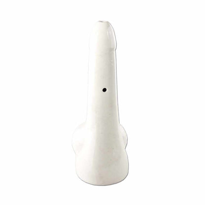 KERAMICKÝ BONG PENIS 29 CM - BÍLÝ