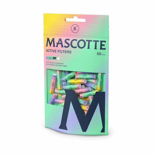 FILTRY UHLÍKOVÉ RAINBOW SLIM - BALENÍ 50 KS