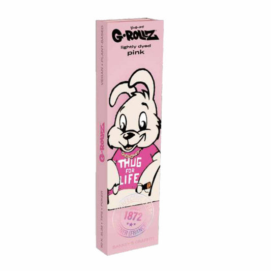 PAPÍRKY + FILTRY THUG FOR LIFE PINK KING SIZE SLIM