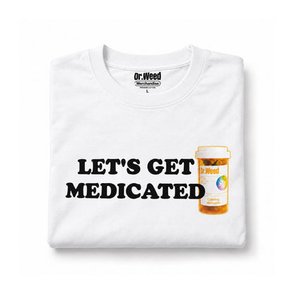 TRIČKO DR.WEED LET'S GET MEDICATED BÍLÉ