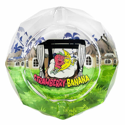 POPELNÍK Z KŘIŠŤÁLOVÉHO SKLA - STRAWBERRY BANANA