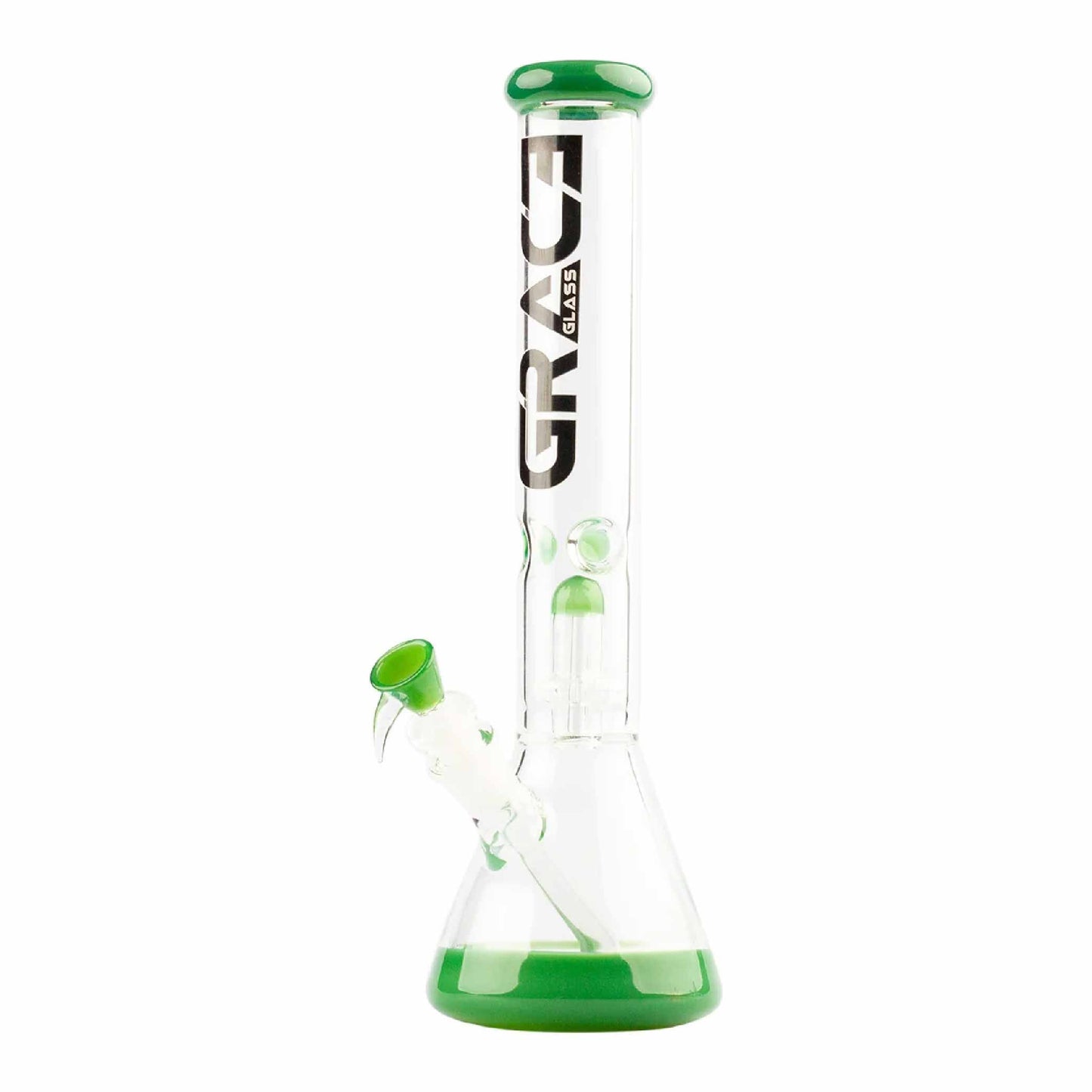 SKLENĚNÝ BONG GRACE GLASS LIMITED EDITION ZELENÝ 39,5 CM
