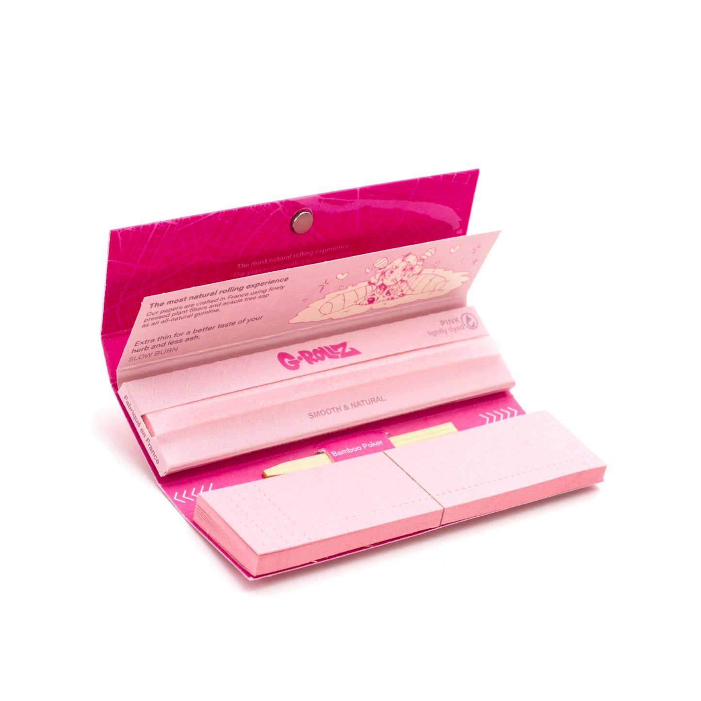 PAPÍRKY + FILTRY LIGHTLY DYED PINK PINK KING SIZE SLIM