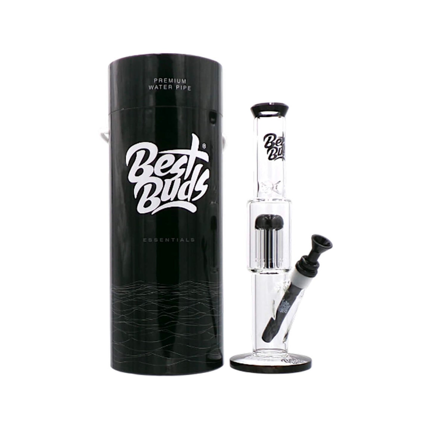 SKLENĚNÝ BONG BEST BUDS DOUBLE TREE 33 CM