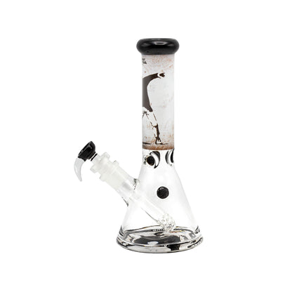 SKLENĚNÝ BONG BANKSY'S GRAFFITI FLOWER THROWER 35 CM