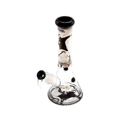 SKLENĚNÝ BONG BANKSY'S GRAFFITI FLOWER THROWER 35 CM