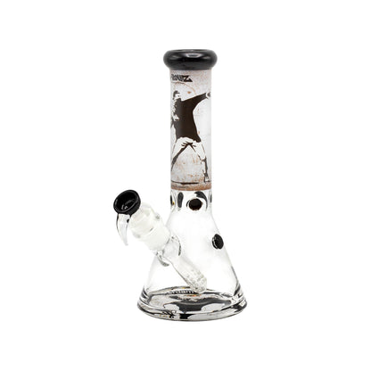 SKLENĚNÝ BONG BANKSY'S GRAFFITI FLOWER THROWER 35 CM