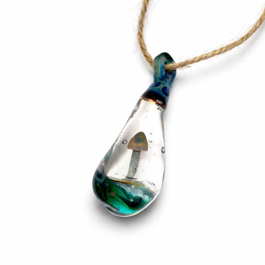 HANDMADE SKLENĚNÝ PŘÍVĚŠEK