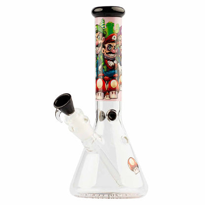 SKLENĚNÝ BONG GRACE GLASS MUSHROOM HERO PINK 27 CM