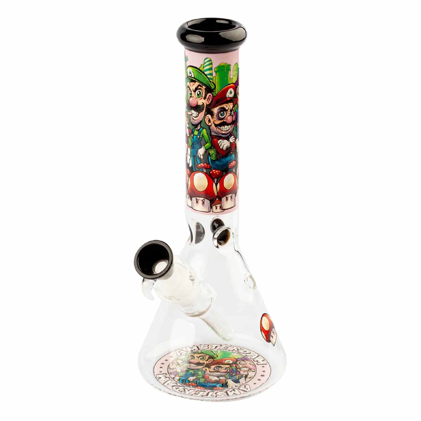 SKLENĚNÝ BONG GRACE GLASS MUSHROOM HERO PINK 27 CM