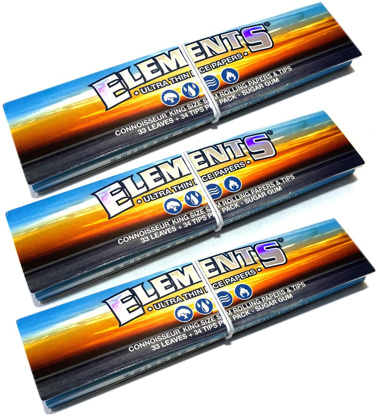Papírky Elements King Size Slim + Filtry