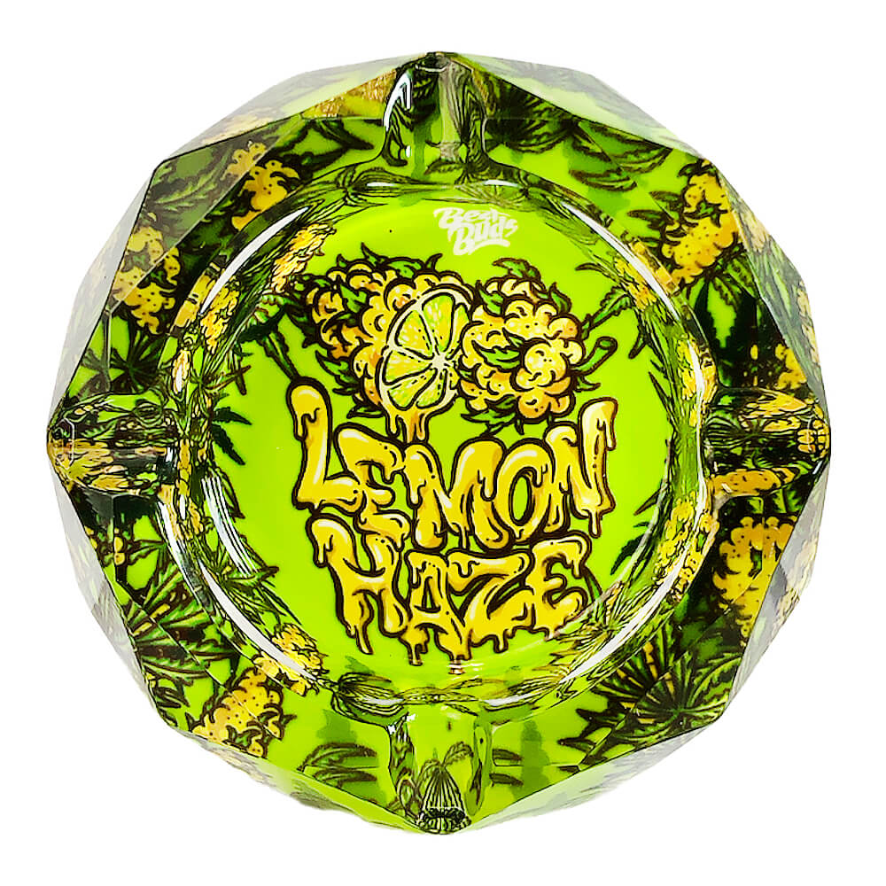 POPELNÍK Z KŘIŠŤÁLOVÉHO SKLA - LEMON HAZE