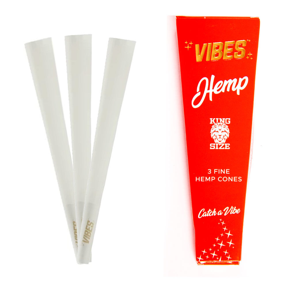 Vibes King Size Hemp Cones