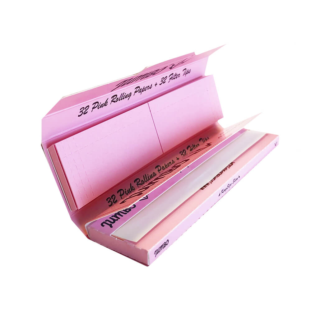 Papírky Jumbo King Size Pink + Filtry
